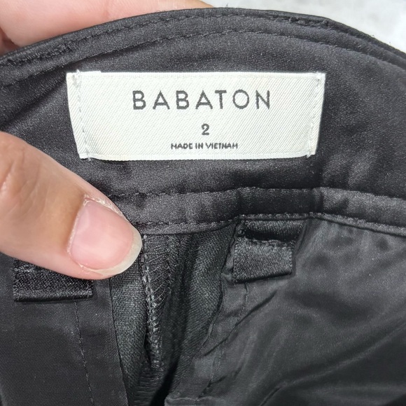 Aritzia Babaton faux leather straight leg pants - Picture 5 of 6